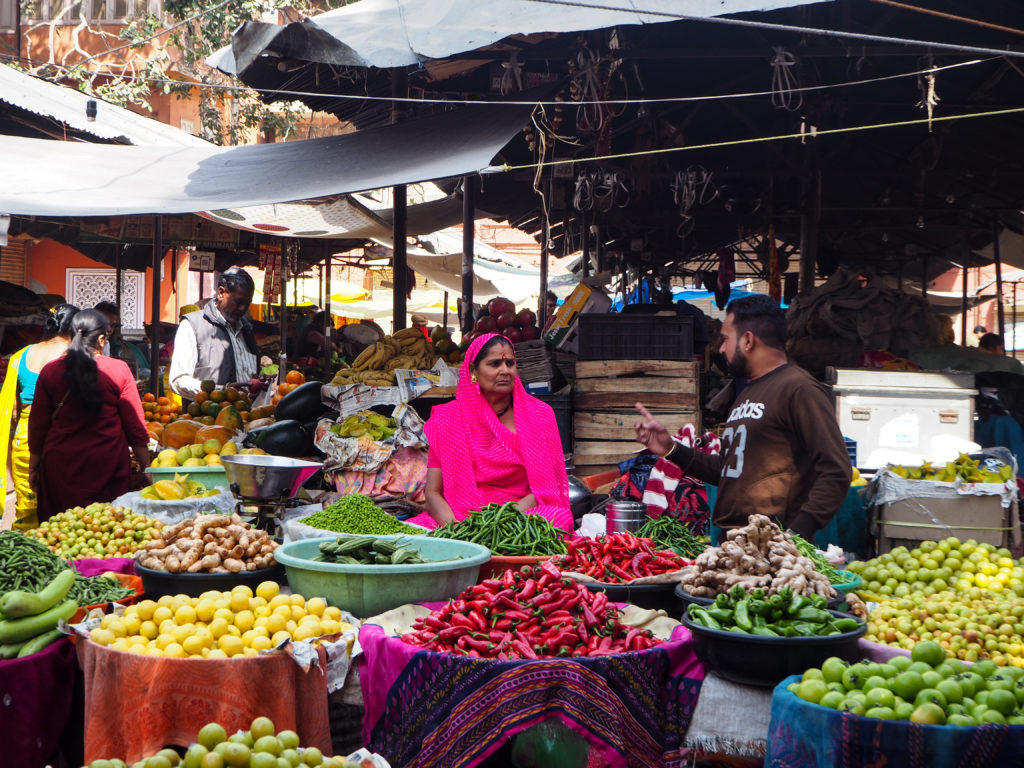 Dans les bazars de Jaipur - Voyager en Inde du Nord avec des enfants- Rajasthan en famille - La Famille Nomade